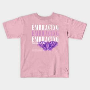 Beautiful Moth Embrace Transformation Change Kids T-Shirt